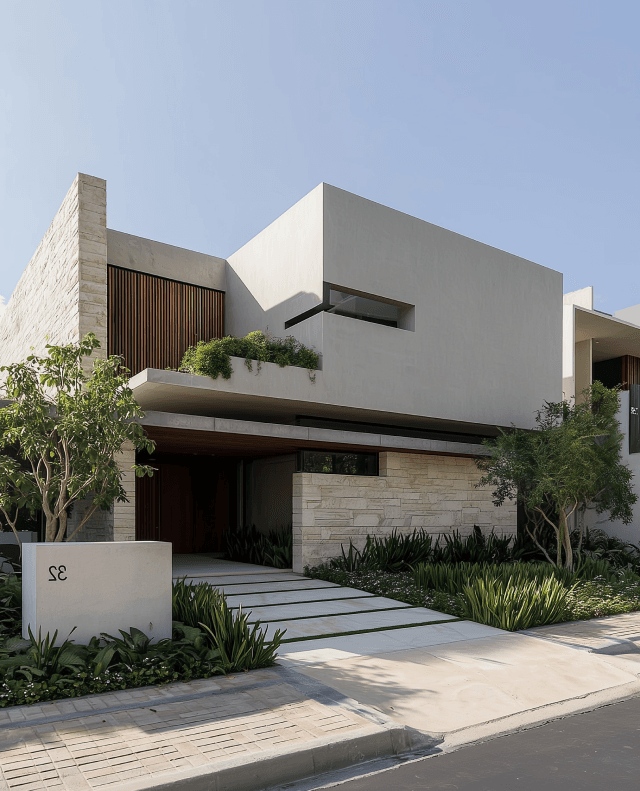 Modern architectural house